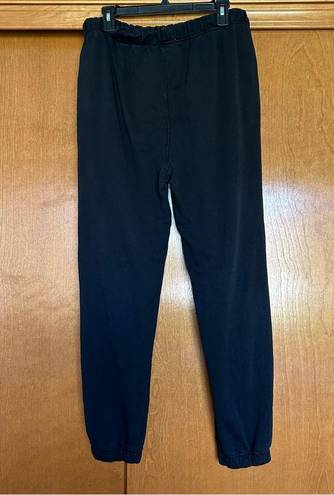 Mate the Label  Organic Fleece Relaxed Pocket Sweatpants in Jet Black Size XL