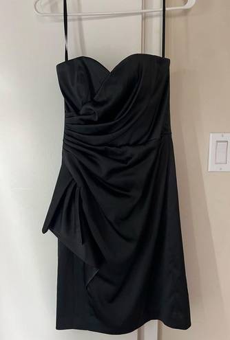 White House | Black Market  Black Strapless Cocktail Dress- Size 2