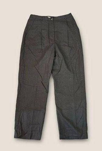 L.L.Bean Vintage Y2K  High Rise Wool Trousers Gray 12