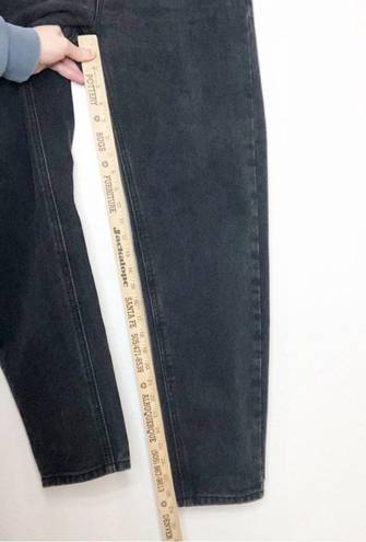 Pretty Little Thing  Mom Jeans Baggy Tapered Leg Size 4 Black Wash