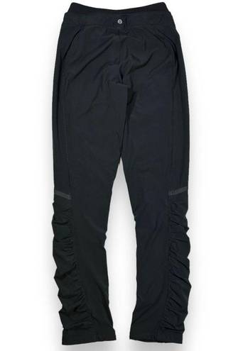 Lululemon  Runderful Lined Ruched Athletic Pants Womens 2 Black