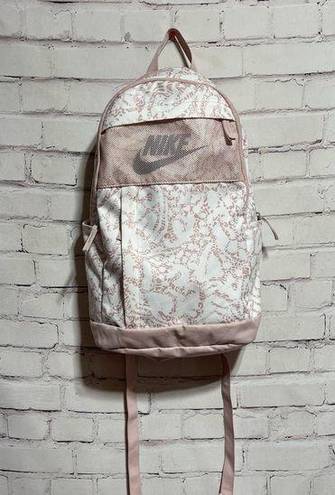 Nike  Elemental Backpack School Travel Gym Pink Cheebra Print Dual Zip