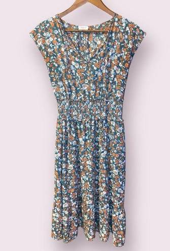 Sienna Sky  Floral Smocked Waist Dress - size small