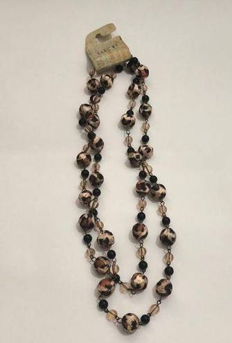 BKE NWT  Leopard Long Necklace