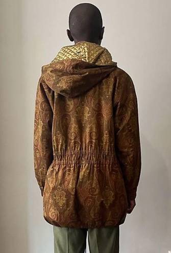 ESCADA Vintage Paisley Printed Parka Size L