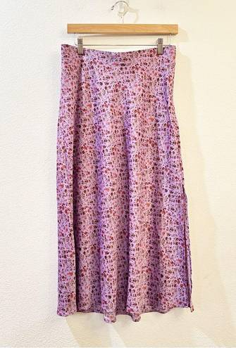 Urban Outfitters  Womens Molly Satin Slip Skirt Size L Pink