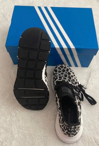 Adidas Swift Run Leopard-Print Shoe, Size: 9