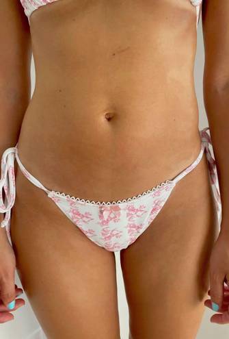 Boutique White And Pink Bikini Set