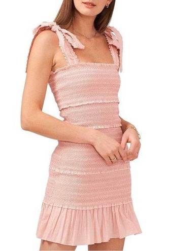 Chelsea and Violet  Pink Blush Smocked Dress Size XL