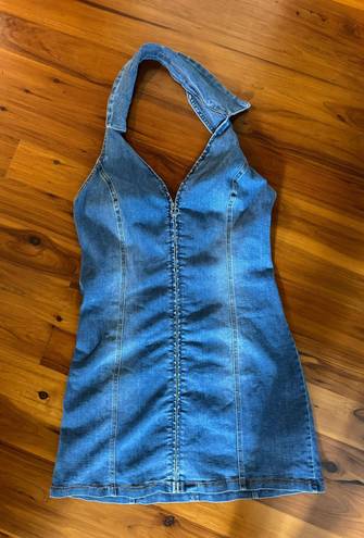 Urban Outfitters Halter Jean Dress