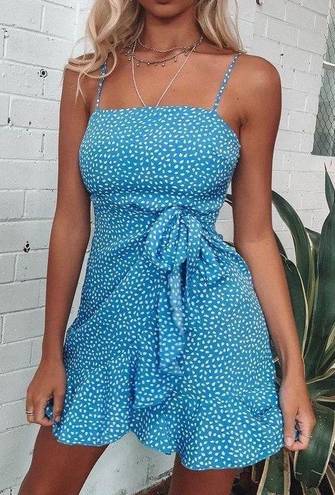 ThatsSoFetch Blue Dotted Dress