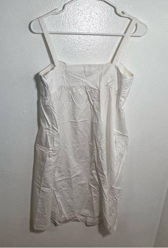 Loft  Sleeveless Twist Neck Dress White