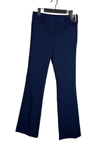 New York & Co. NWT 7th Avenue Bootcut Trousers Dress Pants in Navy Size 8 Tall