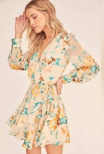 ASTR AJA FLORAL MINI DRESS NWT Wrap Dress Small