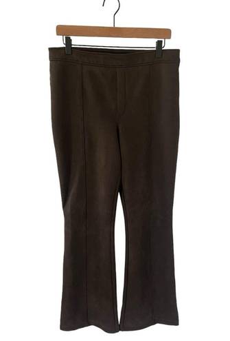 Spanx  Faux Suede Flare/Bootcut Chocolate Brown Pant