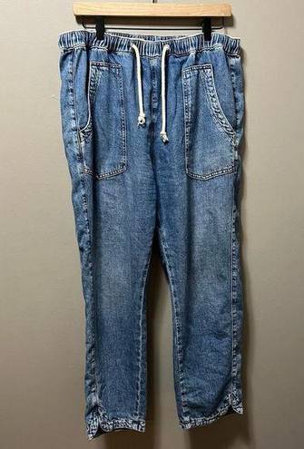 Pilcro  Cottage Utility Jeans Mid Wash Blue Denim Size Large