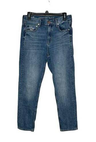 American Eagle  Womens Jeans 90's Slim Boyfriend Hi-Rise Stretch Denim Blue 4