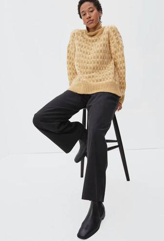 Everlane The Cloud Checkered Turtle-Neck Sweater