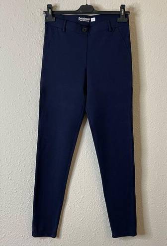 Betabrand  Navy Blue Classic Skinny Leg Yoga Dress Pants Women's Size Small