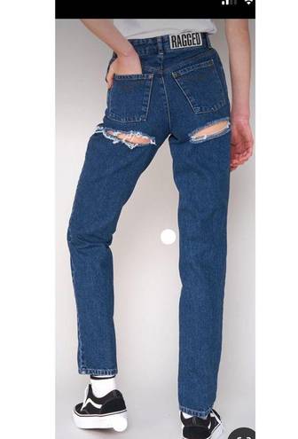 The Ragged Priest  Bum Cut Cheeky Jeans-26”-Light Wash