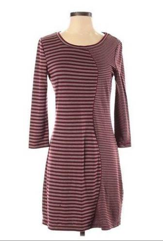 Chelsea and Violet  Fitted Striped Dress 3/4 Sleeve Jersey Size Small Sz S