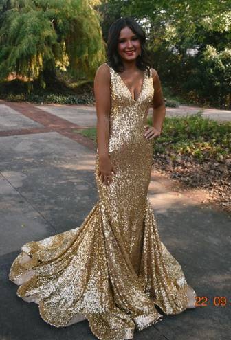 Jovani Gold Dress