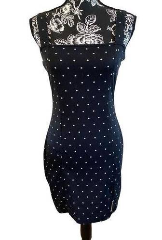 Divided  By H&M Black Polka Dot Mini Dress Formal Career Workwear