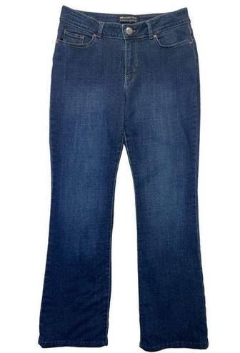 Lee  Modern Series Curvy Fit Bootcut Jeans Size 10 dark wash denim blue