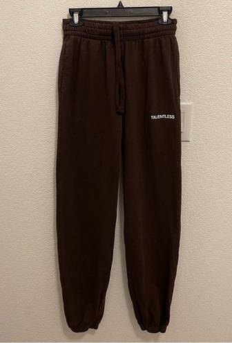 Talentless NEW  UNISEX OVERSIZED SWEATPANTS IN COCO SZ MEDIUM