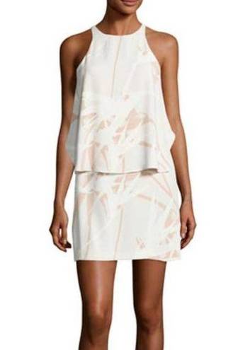 Halston Heritage  Cream Paradise patterned dress