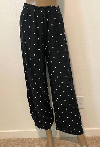 Aeropostale  polka dot pull on wide leg flowy pants P3 4976