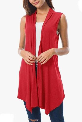 Urban Coco  sleeveless, asymmetrical hem lightweight cardigan vest, size XXL, NWT