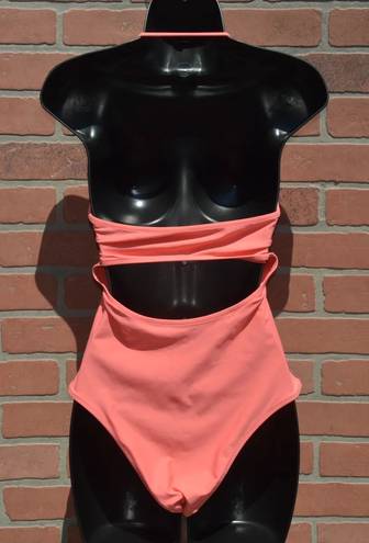 Aerie Ruched Cut Out One Piece Swimsuit Size Medium