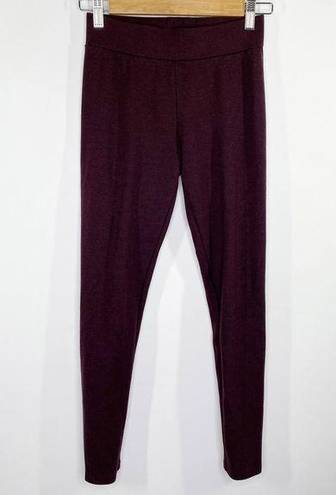 Lou & grey  Burgundy Pull On Stretch Leggings Women's Size Extra Small XS