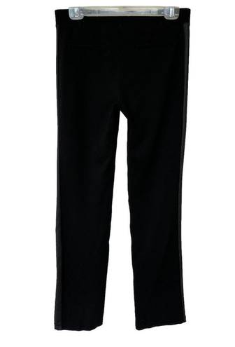 Betabrand  Pants Black Tuxedo Stripe Yoga Pant Stretch Women's Size Medium