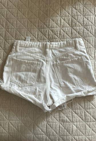 ZARA White Denim Shorts