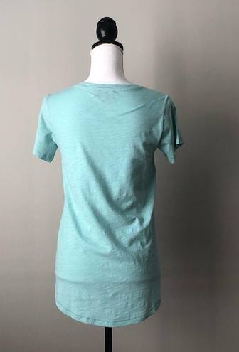 Pendleton  | Green V-Neck Pocket Burnout Tee