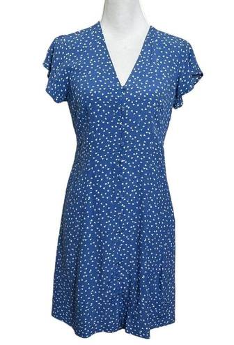 Rails  Helena Dress in Blue Wisteria A Line Mini Fit Flare Floral Womens Size XS