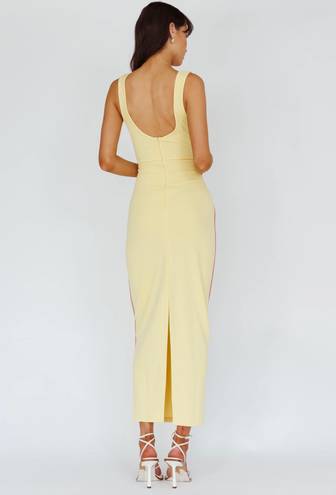 Selfie Leslie Yellow Midi Dress