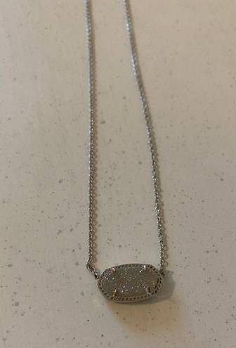 Kendra Scott Silver Elisa Pendant Necklace