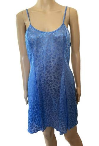 Petra Fashions  Vintage 90s Blue Sheer Cottagecore Boho Lingerie Mini Slip Dress