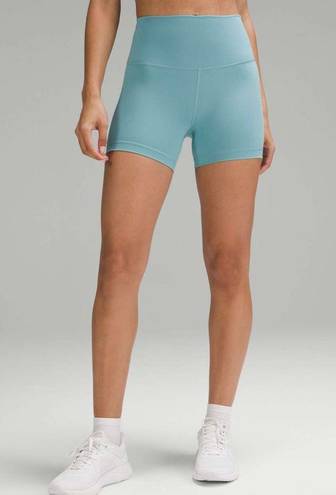 Lululemon Wunder Train High-Rise Shorts 4” - Tidal Teal