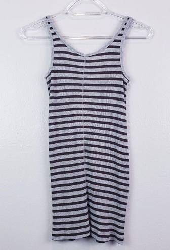 Vince  Striped Ribbed Heathered Tank Top