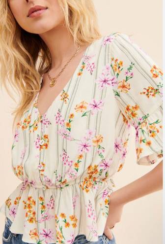 Lost + Wander Floral Bloom Baby Blouse- Size Medium