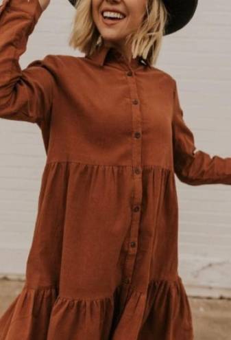 Roolee  The Woods Cross Corduroy Dress Size Small