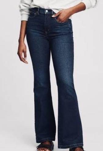 Gap Curvy Dark Wash Flare Denim Jeans