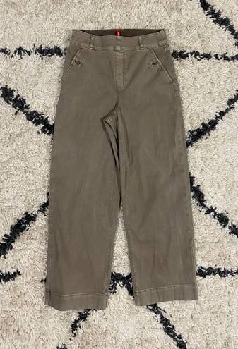 Spanx Stretch Twill Cropped Wide Leg Pants