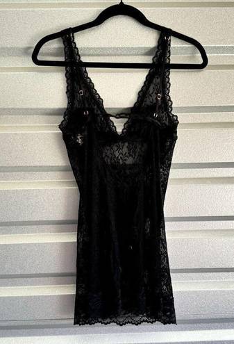 Victoria's Secret Victoria’s Secret Very Sexy Slip Dress Womens Size M Lace Coquette Lingerie Y2K