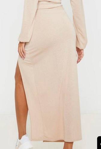 Pretty Little Thing Beige ring midi/maxi dress 