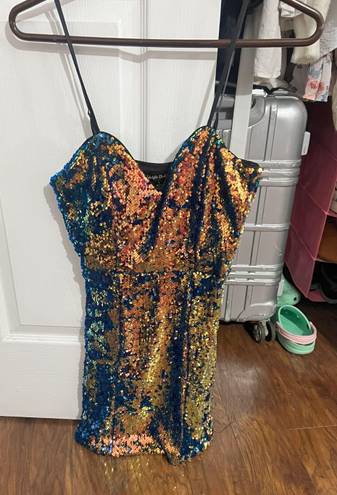 Midnight Doll Sequin Mini Dress